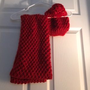 Scarf and hat